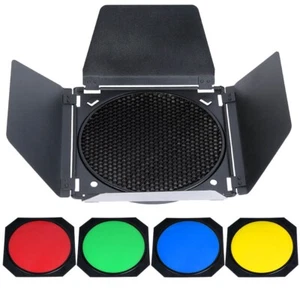 BD-04 Juego Universal Barndoor con cuatro geles y rejilla de colores - Imagen 1 de 5
