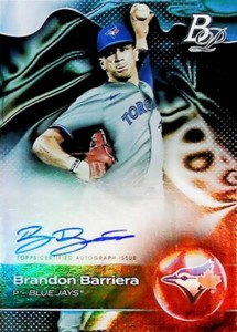 2023 Bowman Platinum TOP-66 BRANDON BARRIERA AUTO TORONTO BLUE JAYS    FREE SHIP