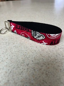 Key Ring Fob - Wristlet Style - University of Alabama - All Over Print - NCAA - Picture 1 of 1