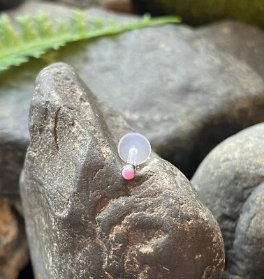 1 pieza Bioflex Piedra Ópalo Labret Monroe Tragus Push-in Oreja Cartílago Stud Bio Flex Foto 1 de 4