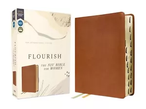 Flourish: The NIV Bible for Women Leathersoft Brown Thumb Indexed - Picture 1 of 1