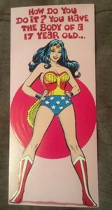 Wonder Woman 1978 Greeting Card NOS. Superman & Friends Mark I #20 - Picture 1 of 12