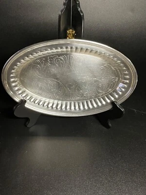 Plato ovalado de mediados del siglo XX, Oneida LTD, 9,5" X 6" Foto 1 de 3