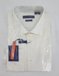 Giorgio Fiorelli Modern Fit Spread Collar Classic Dress Shirt Ivory 16 32/33 - Picture 1 of 2