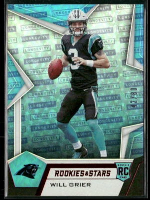 Will Grier 2019 Panini Rookies & Stars Longevity #101 #/80 - Carolina Panthers - Image 1 of 2