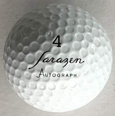 PELOTA DE GOLF CON FIRMA AUTÓGRAFA GENE SARAZEN POR WILSON SALÓN DE LA FAMA C5 Foto 1 de 2