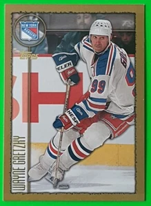 1998-99 Topps Hockey Card #219 WAYNE GRETZKY Rangers MVP HOF Last Year Card - Imagen 1 de 2