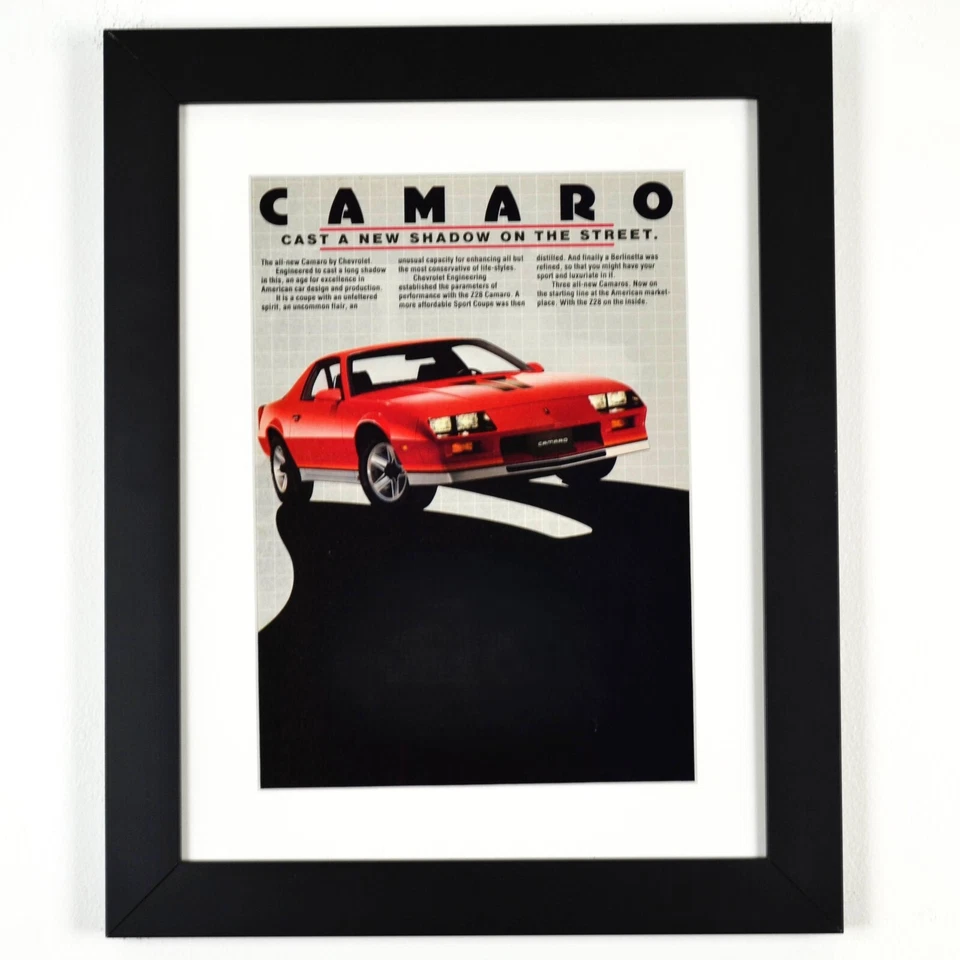 Anuncio Camaro 1982 vintage - enmarcado 12x15 clásico coche impresión garaje hombre decoración cueva Foto 1 de 4