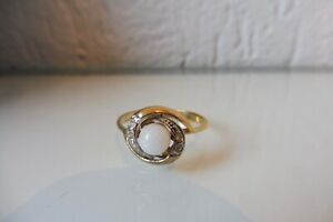 Schöner ,alter Ring , 925 Silber vergoldet,  mit Steinen