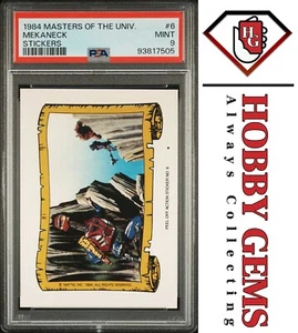 MEKANECK PSA 9 1984 Masters of the Universe Sticker #6 C2 - Picture 1 of 2