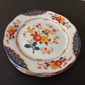 4er Set Home Beautiful Canton Fair Porzellan 8" Blumen Salat/Dessertteller - Bild 1 von 6