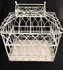 Wedding Card Holder Bird Cage Metal Table Centerpiece Birdcage Rustic VTG-White