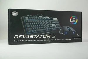 Cooler Master Devastator 3 Gaming-Tastatur QWERTY-Keyboard schwarz LED #104 - Afbeelding 1 van 4