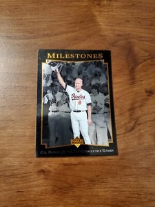 Cal Ripken Jr. - 1996 Upper Deck Baseball - #1 - Milestones Foil Card - Orioles 