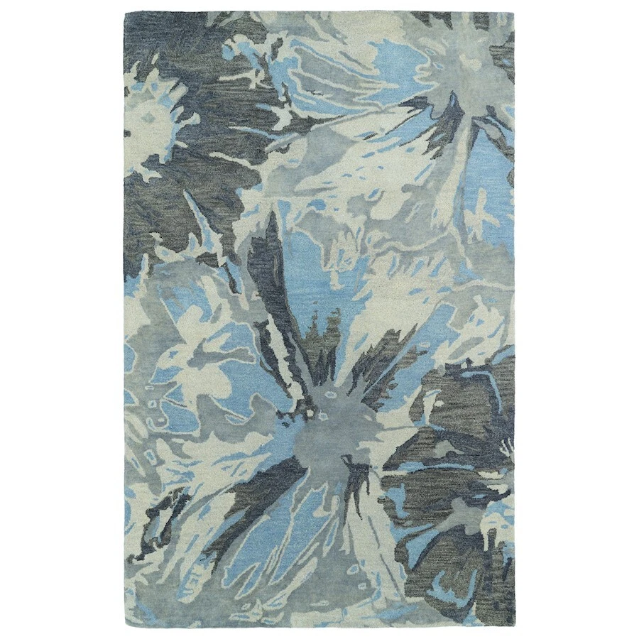 Kaleen Rugs BRS06 Brushstrokes Runner, Grey, 2'6"x8' - BRS06-75-268 - Image 1 of 1