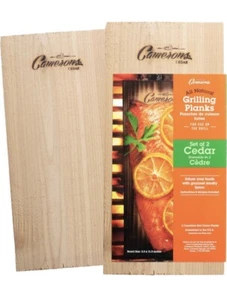 Camerons Gourmet Cedar Grilling Planks Food Smoking Set Of 2 Planks New - Picture 1 of 8