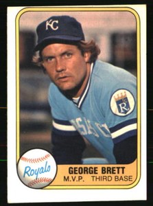 George Brett 1981 Fleer #28a  Baseball Card