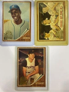 2011 Topps Heritage 50th Anniversary 1962 Buybacks Lot #2 (3 Cards) #127,160,186 - Picture 1 of 2