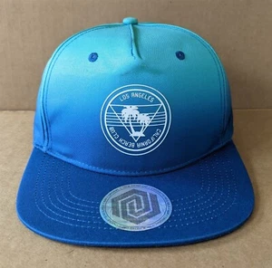 Los Angeles California Beach Club Blue/Green Baseball Hat Cap Adult Snapback - Picture 1 of 9