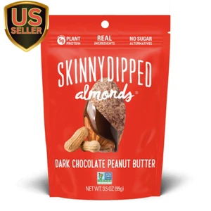 Dark Chocolate Peanut Butter Covered Almonds, 3.5 Ounce Resealable Bag -Pack ... - Picture 1 of 1