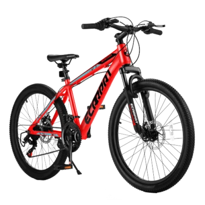 Bicicleta de 24 pulgadas para jóvenes niños cuadro de aluminio Shimano 21 velocidades bicicleta de montaña MTB Foto 1 de 4