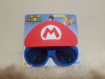 New Nintendo Super Mario Bros. Kids Sunglasses Shades Costume Party Sun-Staches  - Image 1 of 2