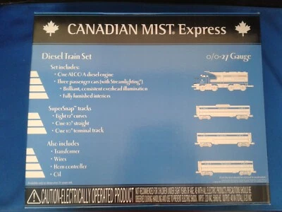 K-LINE CANADIAN MIST Express DIESEL PASSENGER TRAIN SET NIB - Image 1 of 4