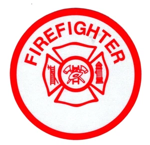 CALCOMANÍA VINILO BOMBERO altamente reflectante departamento de bomberos 2 1/2" - Imagen 1 de 1