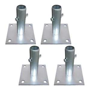 4Pcs Scaffold Base Plates 4.7x4.7inch Steel Material Spare Parts Accessories - Picture 1 of 5