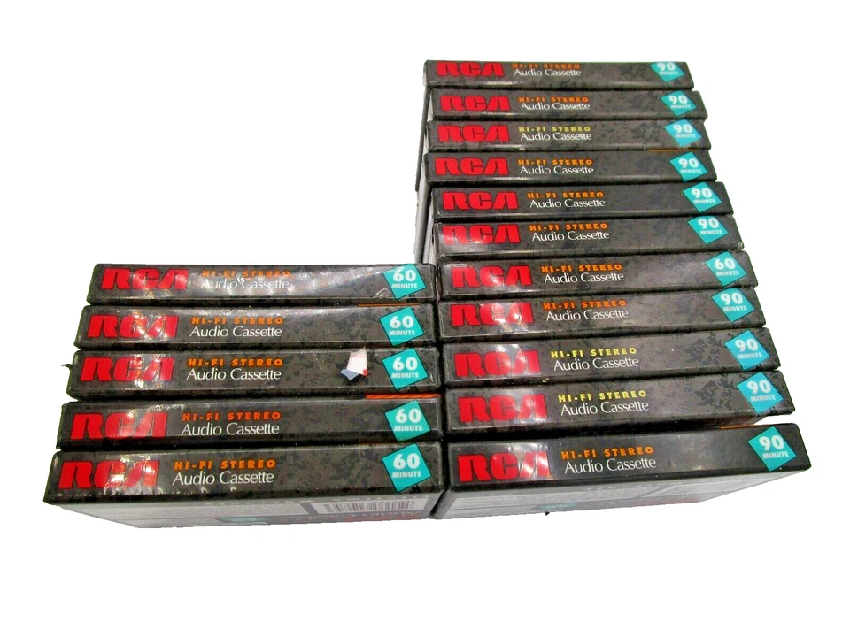RCA RC-90 Minute Audio Cassette Blank Tapes Factory HI-FI Stereo