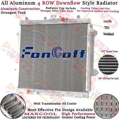 4 Row Radiator For Toyota 4Runner Limited SR5 TRD Venture 4.0L V6 2010-2022 2012 - Image 1 of 4