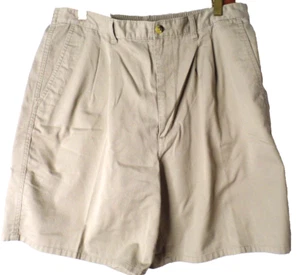 Pantalones Cortos David Taylor Para Hombres Bronceados Plisados Chinos Sin Arrugas Golf Informales Talla 36 - Imagen 1 de 5