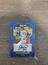 2022 Panini Prizm Draft Picks-Jacob Misiorowski #PDP63-Blue Auto #5/99