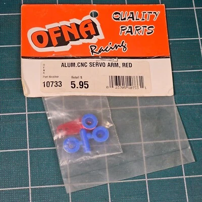Ofna Racing Servo Arm Horn CNC Machined Aluminum, Red #10733 - Image 1 of 4