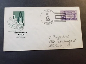 Destroyer USS HAZELWOOD DD-531 Naval Cover 1952 NEWSPAPER BOYS Cachet - Picture 1 of 2