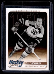2011-12 Upper Deck Hockey Heroes 1950s / 1960s Milt Schmidt Boston Bruins #HH6