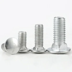 M6 M8 CUP SQUARE DOME COACHS BOLTS SCREW CARRIAGE BOLTS CARBON STEEL ZINC PLATED - Picture 1 of 9