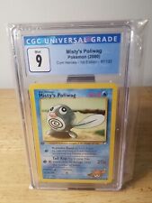 2000 POKEMON GYM HEROES 1ST EDITION MISTY’S POLIWAG #87 CGC 9 MINT -RARE!