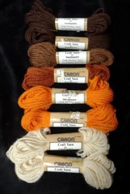 Lote de 8 madejas de color otoño otoño de caronte patio artesanal para punta de aguja ¡¡NUEVO!!! Foto 1 de 2