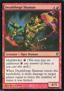 MTG - Conspiracy - Deathforge Shaman - Foil - NM - Picture 1 of 1