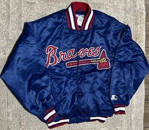 Vintage Starter Authentic Diamond Collection Atlanta Braves Jacket Size Large - Picture 1 of 5