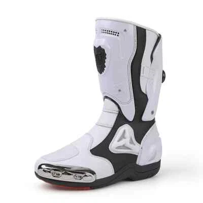Men's Motorcycle Boots Motorbiker Riding Shoes Motorboats Off-road Touring Boots - Image 1 of 4