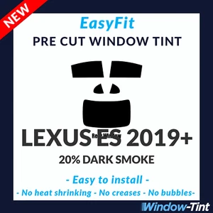 Fácil de Colocar Estática Precortado Ventana Tinte para Lexus Es 2019 20% Oscuro - Imagen 1 de 3