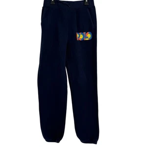 Polo Ralph Lauren Size L (14-16) Kids Navy Blue Fleece Knit Sweatpants Joggers - Picture 1 of 9
