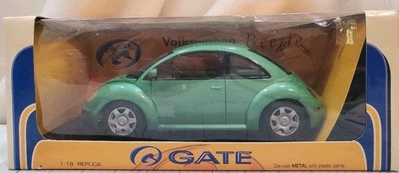 Vintage 1998 GATE 1:18th Scale VW Bug Beetle Coupe, '98, Green, #G01032, NIB - Image 1 of 4