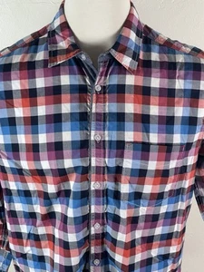 Carbon 2 Cobalt Herren Medium Hemd Kariert Knopfleiste Langarm Mehrfarbig - Bild 1 von 7