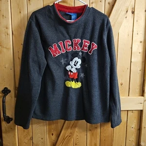 Disney Mickey Mouse, grauer Pullover Sweatshirt mit Wintermotiv X Large Damen - Bild 1 von 10