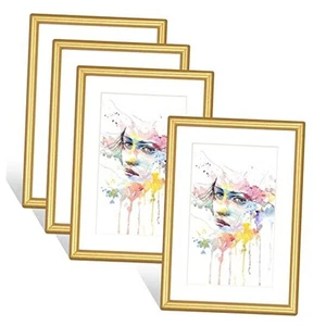 Picture Frames, Display Photos 4x6 with Mat or 5x7 Without Mat. It Can be Hung - Picture 1 of 7