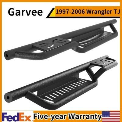 Running Boards w/Two Stairs Design Build for 1987-2006 Jeep Wrangler TJ 2Door US - Изображение 1 из 4