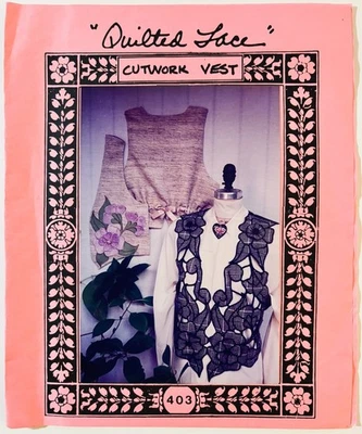 Vintage (1992) Cutwork Vest Pattern | Sizes 6 - 20 | Free Shipping - Image 1 of 4